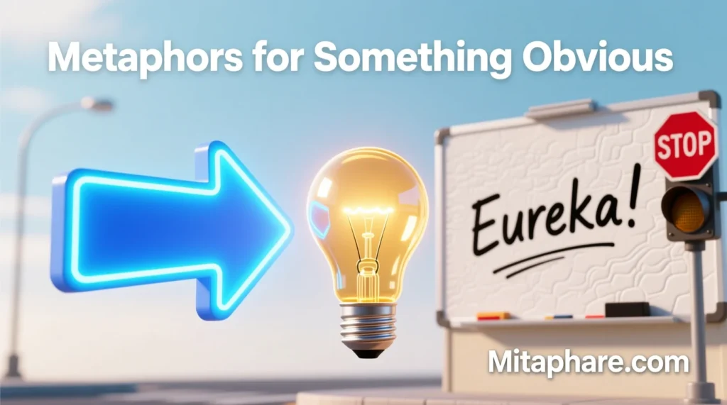 metaphor for something obvious