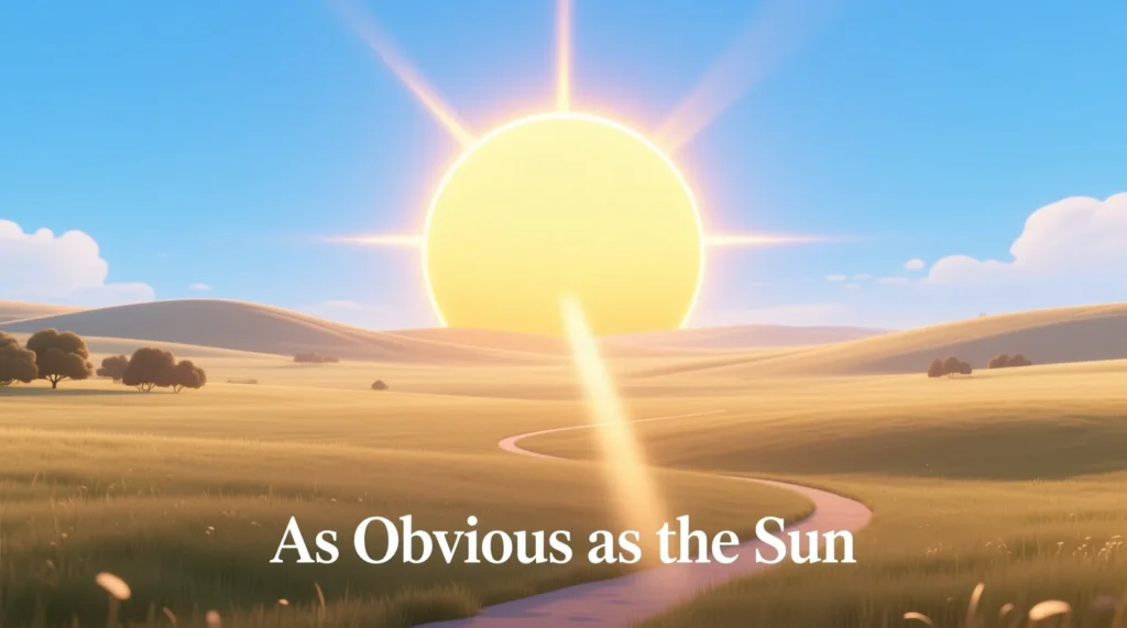 metaphors for obvious things