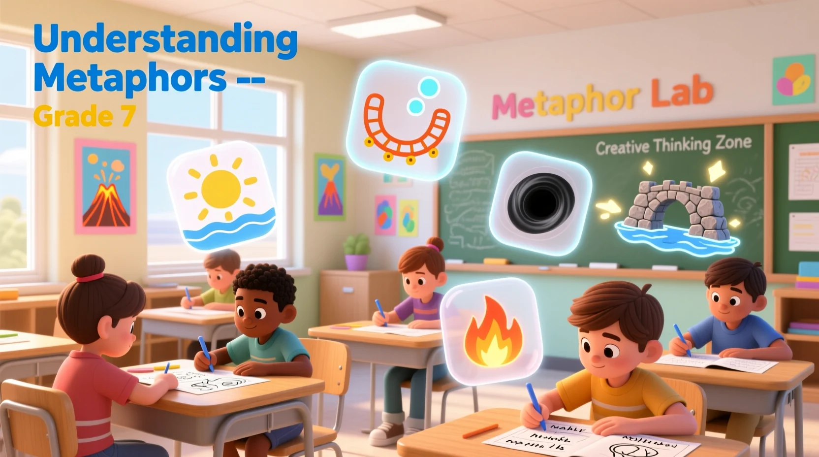 Metaphor Worksheets for Middle School