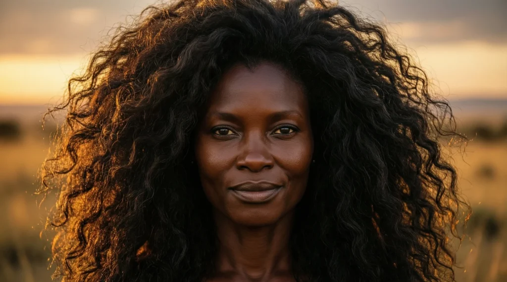 Hair like a lion’s mane